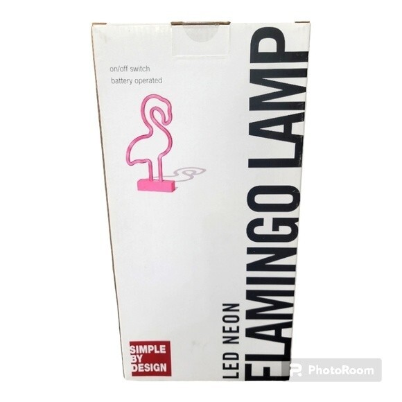 LED Neon Flamingo Lamp Party Tabletop Light - Picture 2 of 7